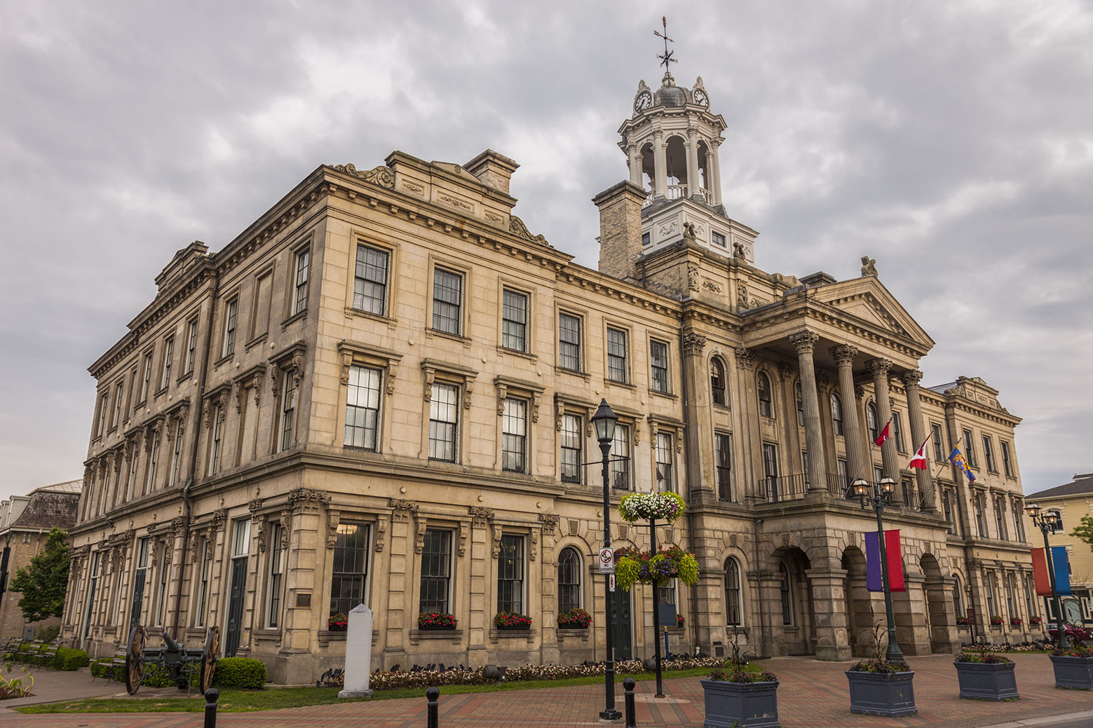 Victoria Hall in Cobourg, Ontario. Cobourg, Ontario, Canada.